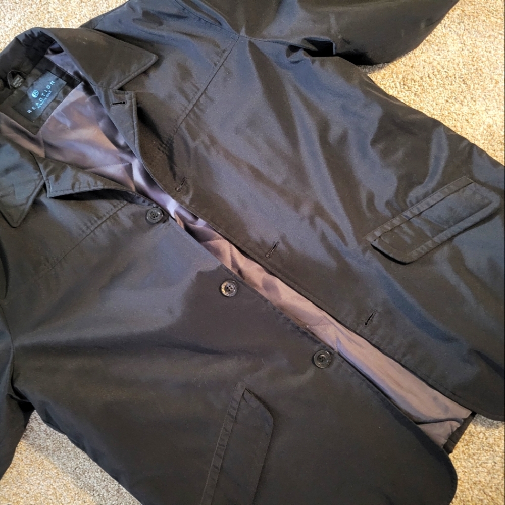 Men's Kenneth Cole  XL T black, button up  jacket